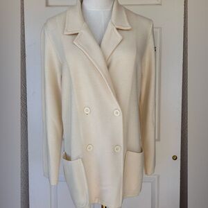 Lanerossi‎ Brand Wool Double-Breasted Sweater Jacket